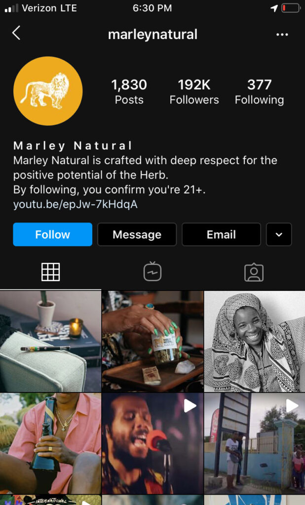 Social Media Manager Marley Natural
