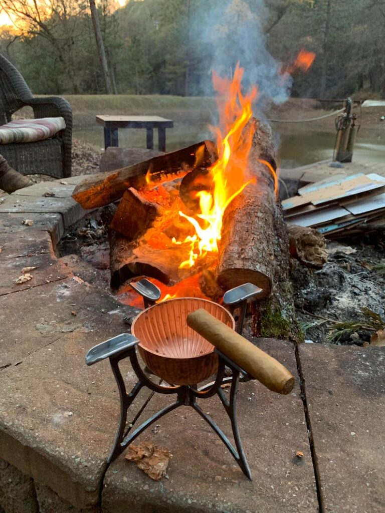 outdoor vintage cigar ashtray