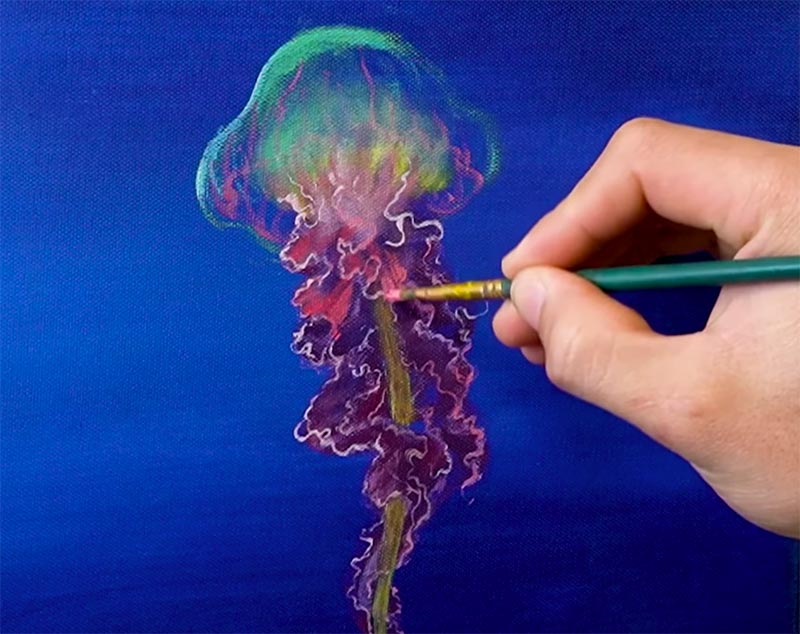 how to paint a jellyfish