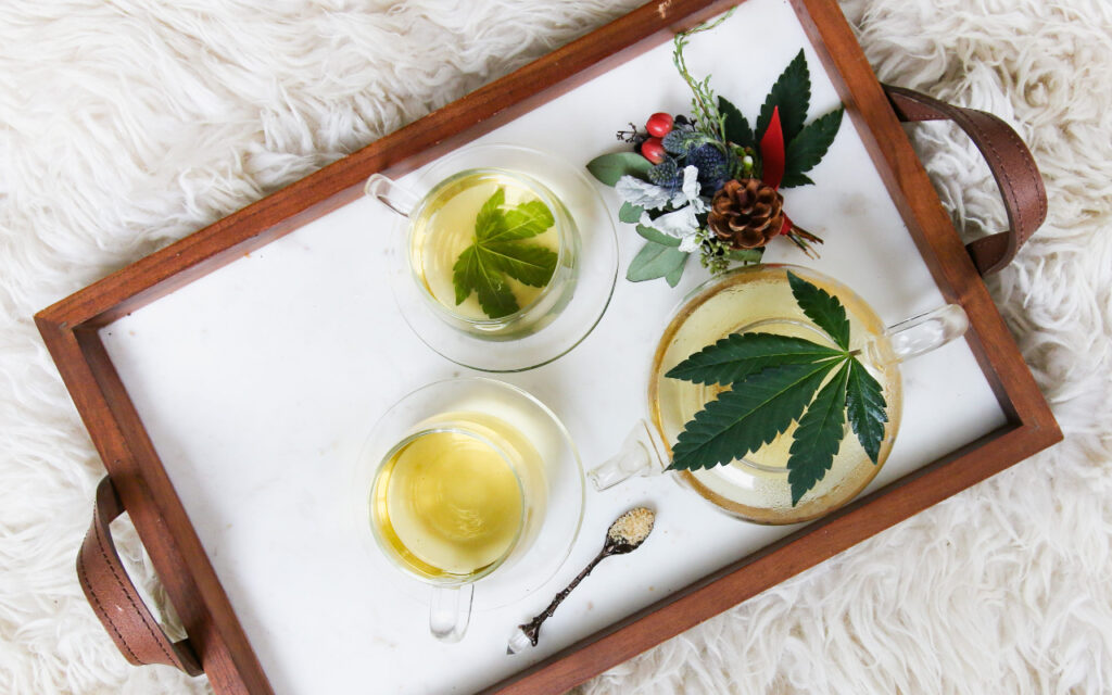 marijuana tea tray