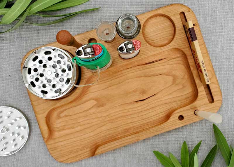 wood rolling tray 