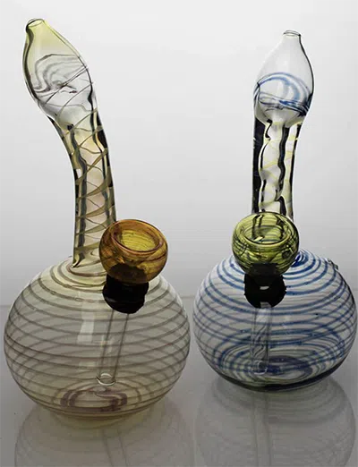 small glass bong