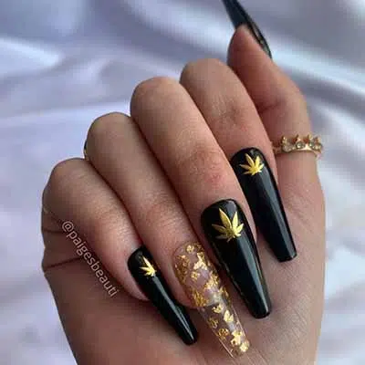 420 nails black