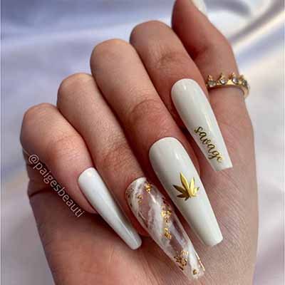 420 nails white