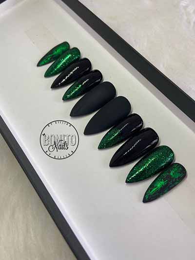 green 420 nails