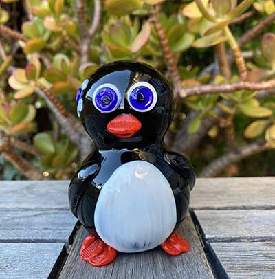 penguin glass smoking pipe