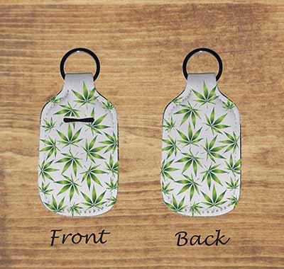 pot leaf lighter keychain