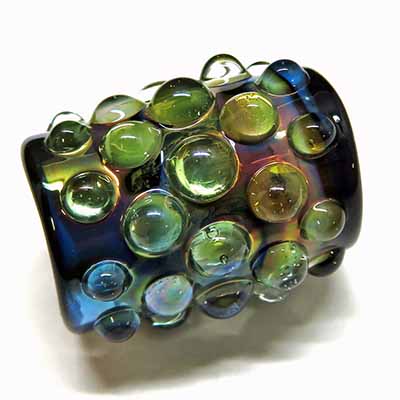 glass dreadlock bead