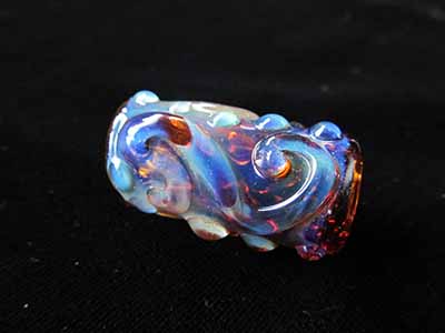 glass dreadlock bead