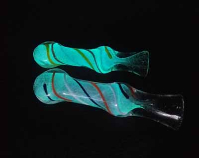 Glow-In-The-Dark Glass Chillum