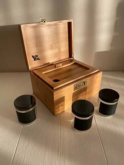 wood stash box