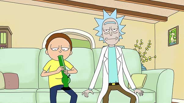 rick and morty stoner wallpaper