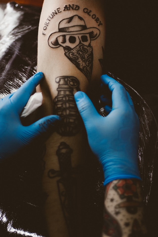 Patchwork tattoo sleeve