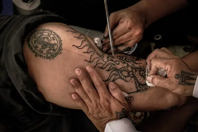 Sak Yant traditional tattoo filler ideas
