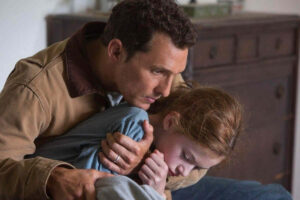 Actors Matthew McConaughey, Mackenzie Foy in a still from Interstellar (2014)