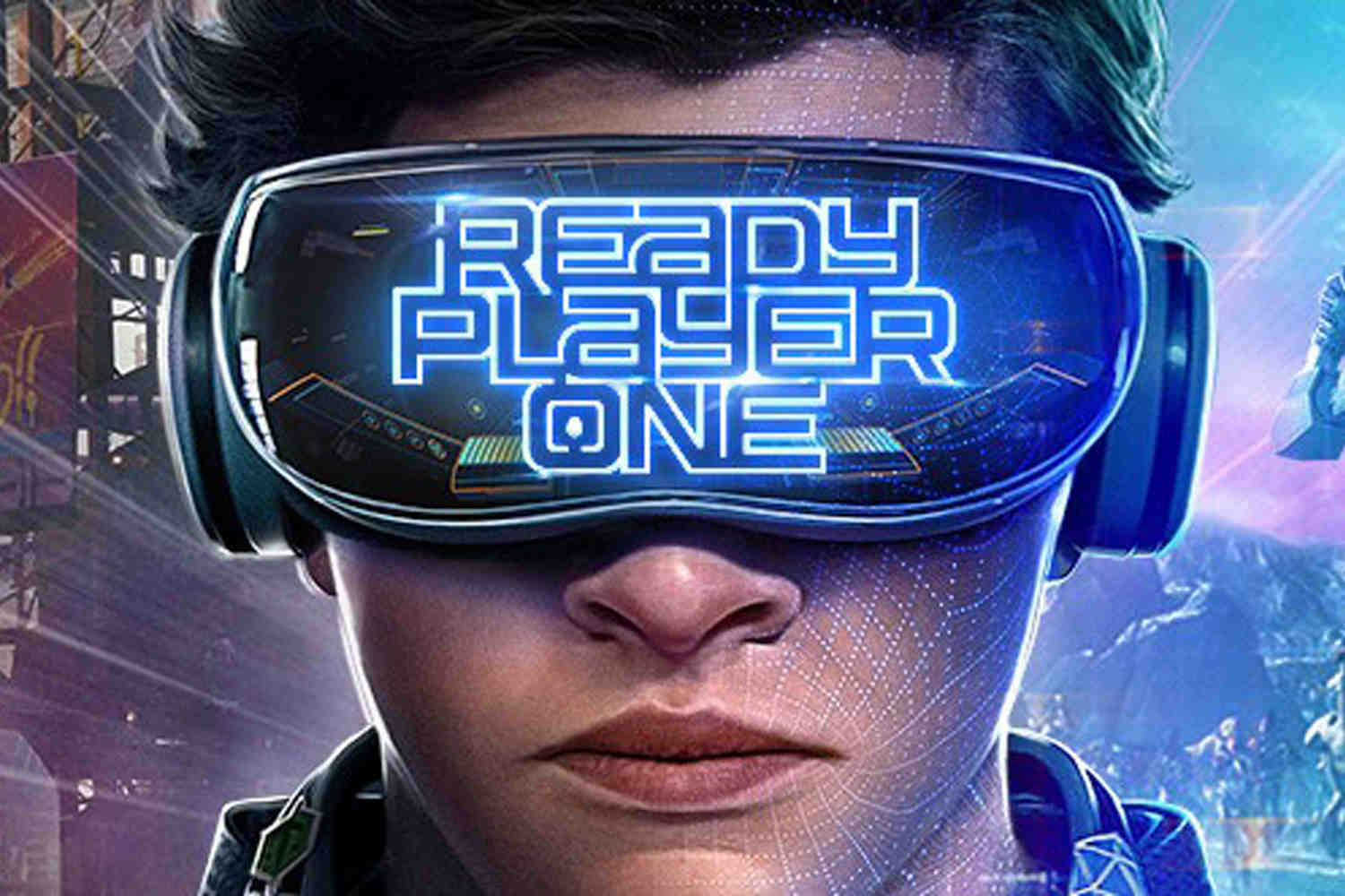 Tye Sheridan in a promotional poster for the movie Ready Player One