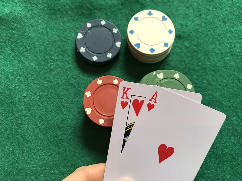 A perfect score in a game of Blackjack