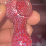 mini red pipe made from borosilicate glass