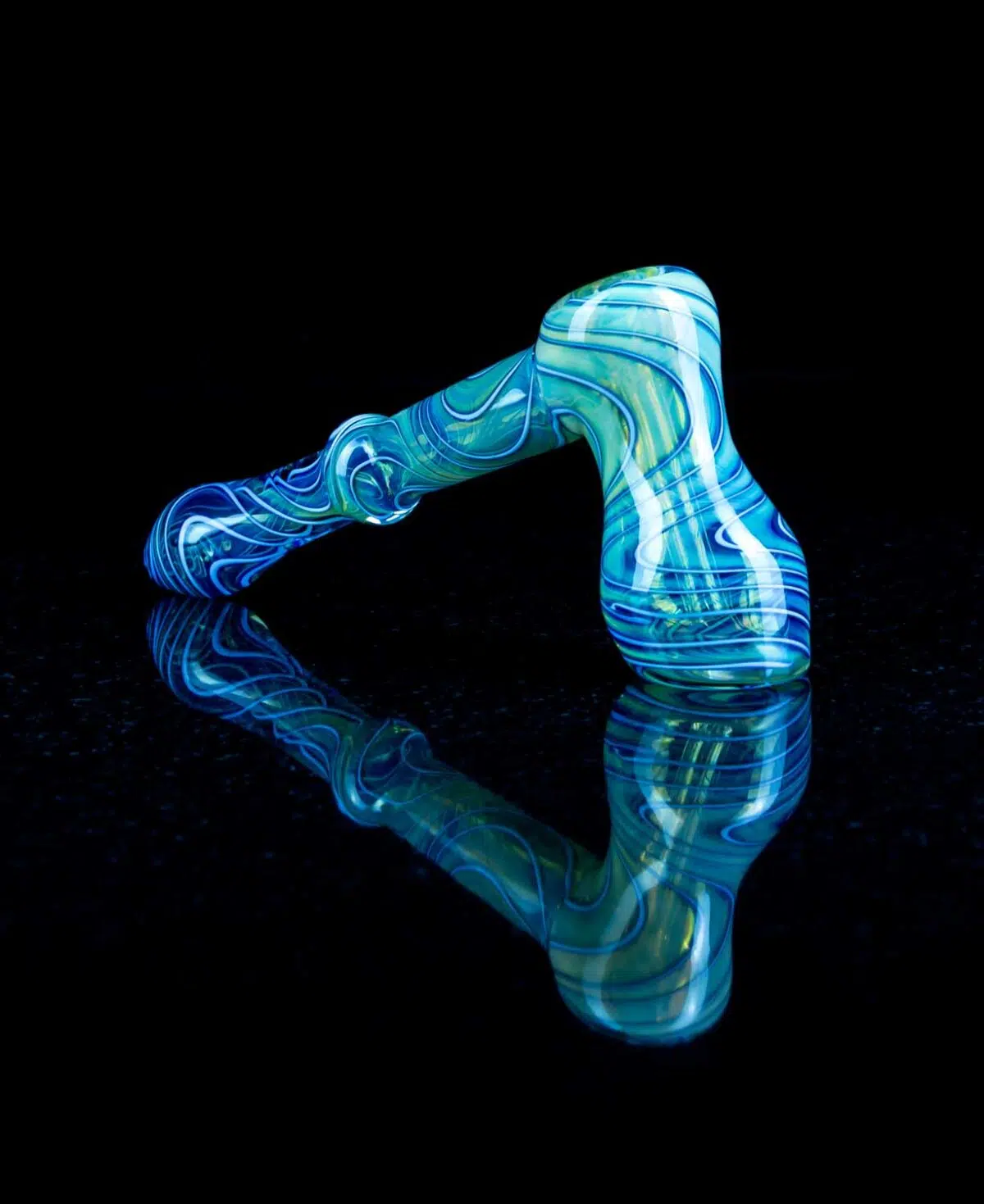 hammer bubbler pipe with swirl pattern