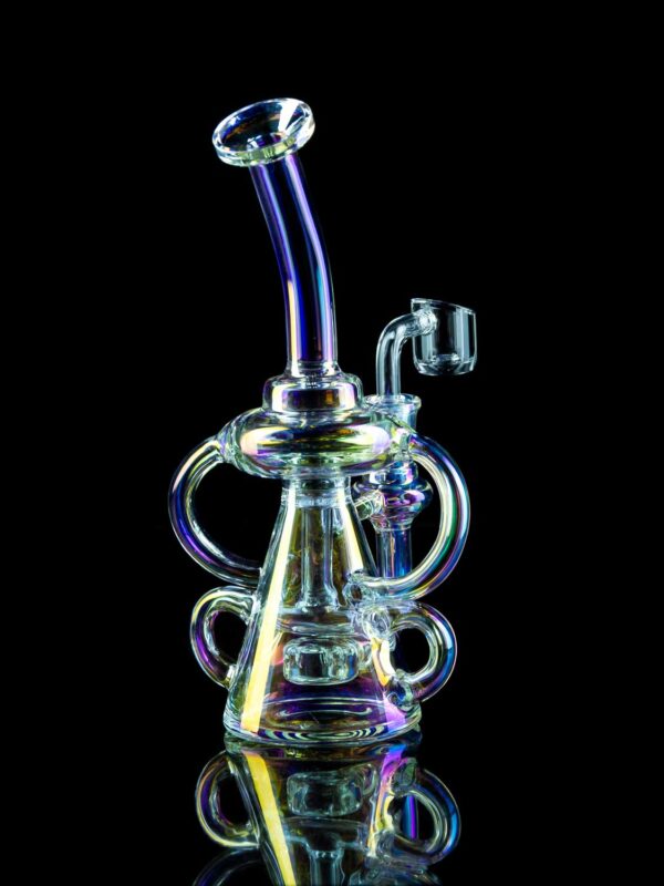 iridescent rig with four recycler arms