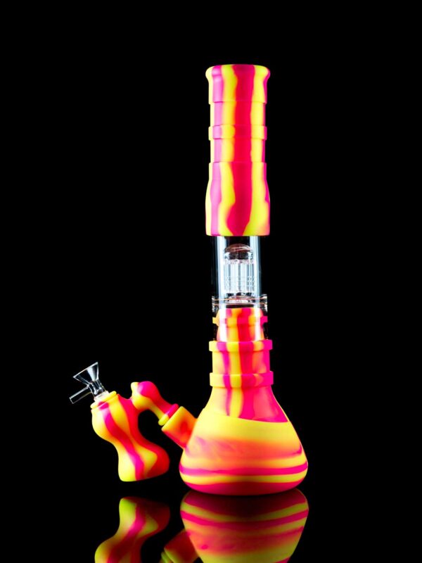 silicone percolator bong with ash catcher