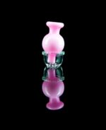 pink bubble carb cap made from glass