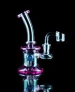 pink dab rig with marble