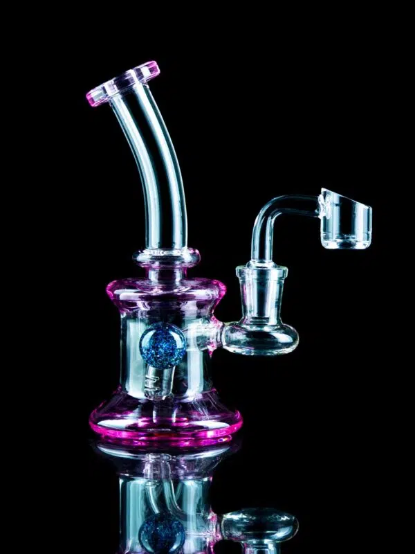 pink dab rig with marble