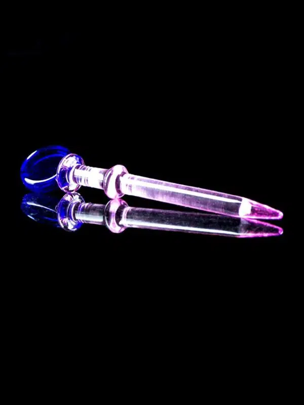 pink dab tool with blue top