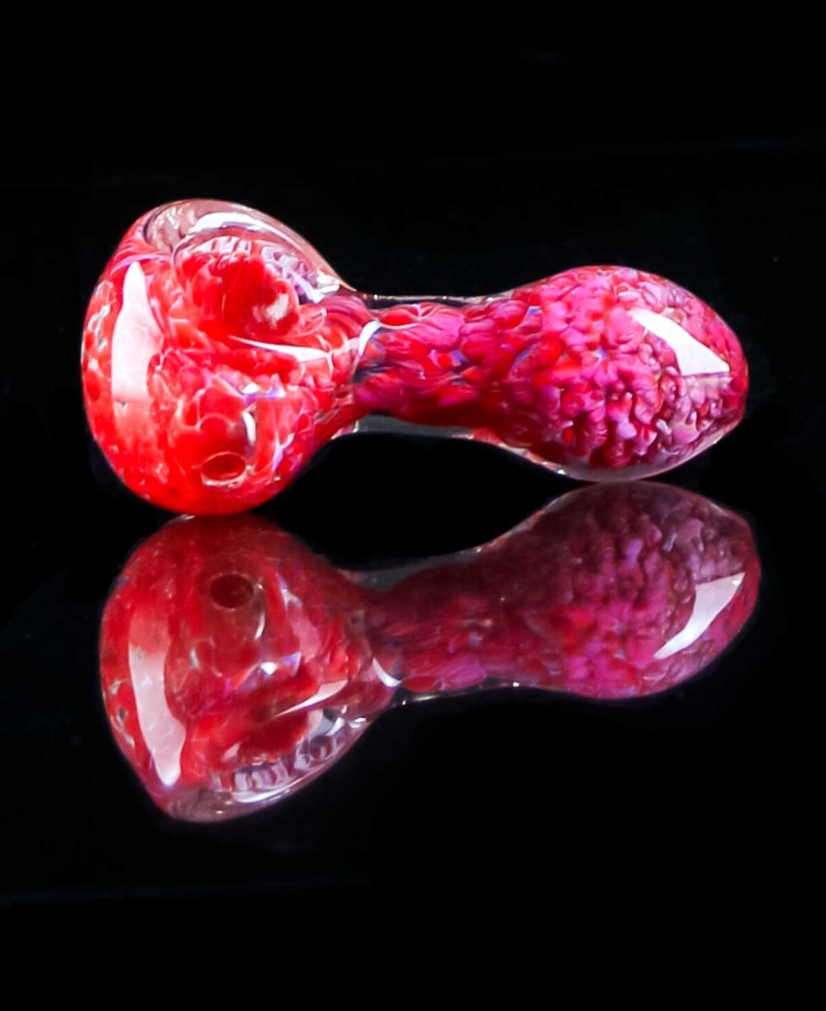 pink pipe with cherry red bowl