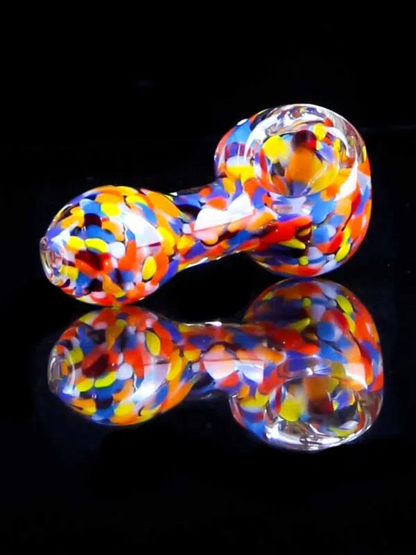 rainbow pipe in spoon shape with confetti coloring