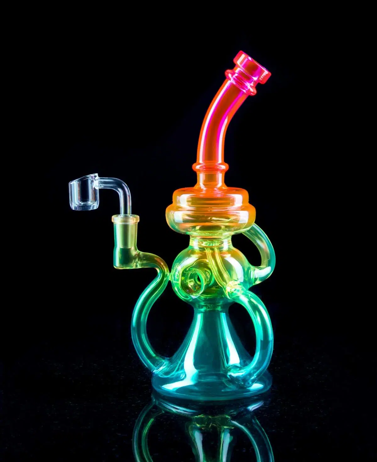 rainbow rig for dabs with recycler arms
