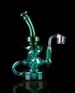 recycling dab rig with two recycler arms