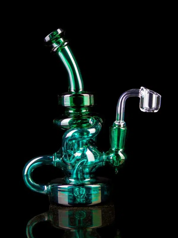 recycling dab rig with two recycler arms