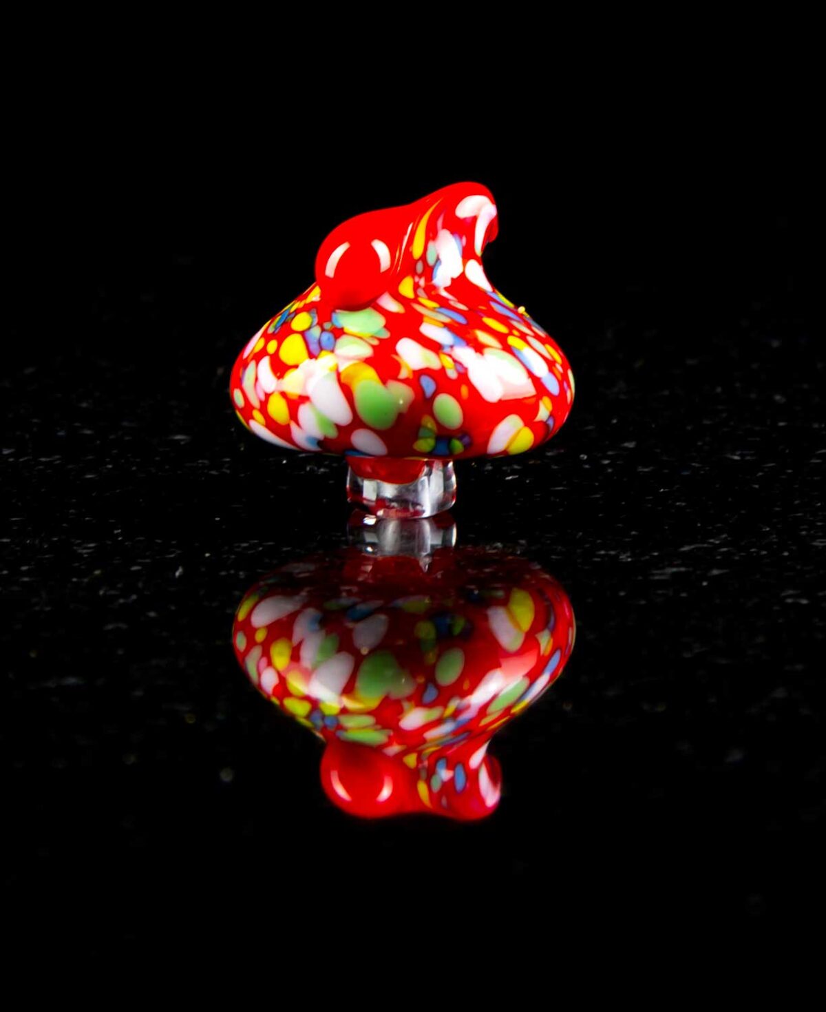 red carb cap with speckled paint