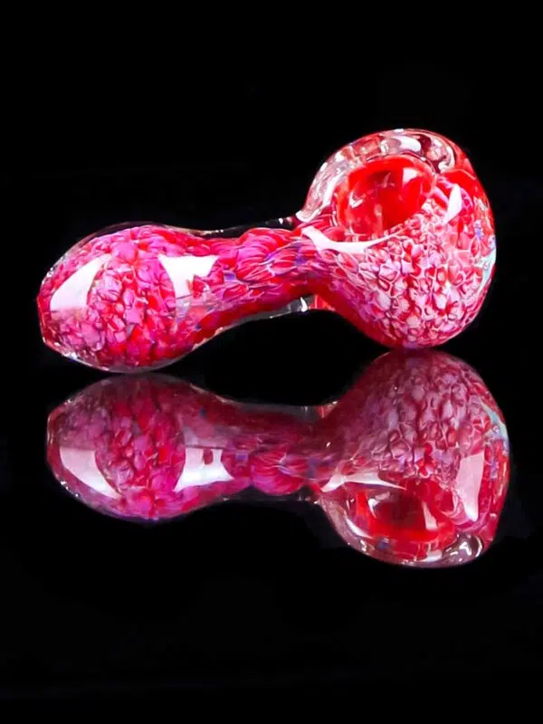 red pipe in spoon shape