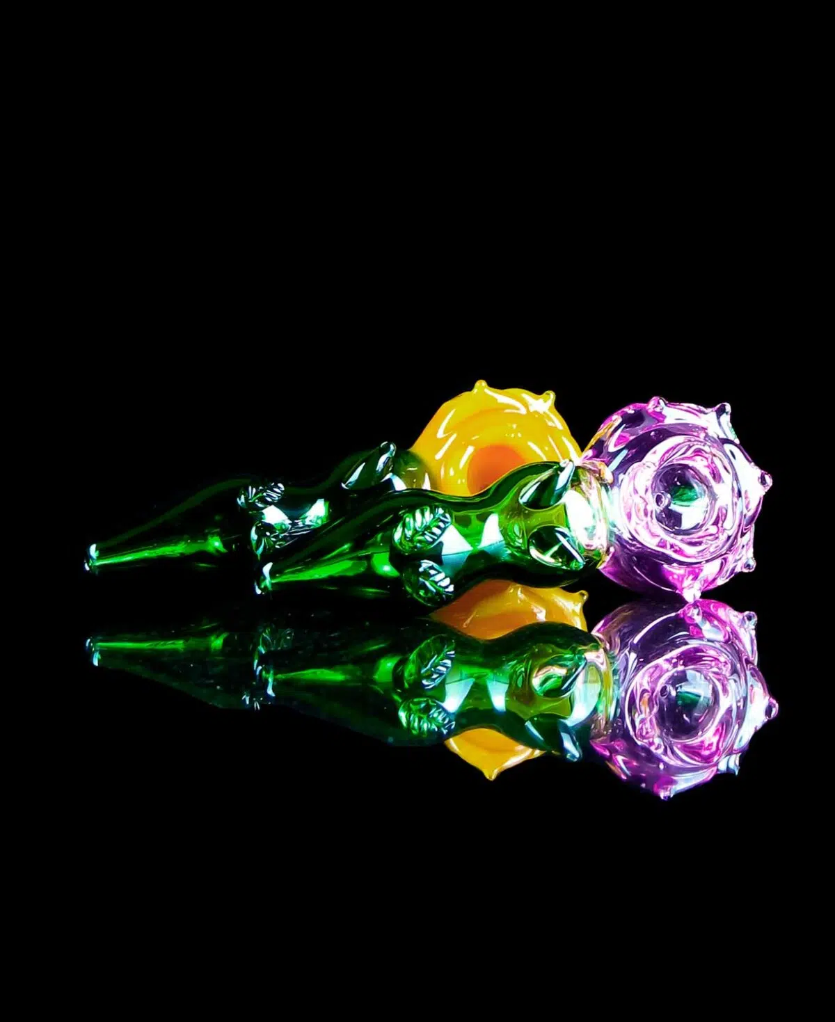 rose pipes in pink and yellow