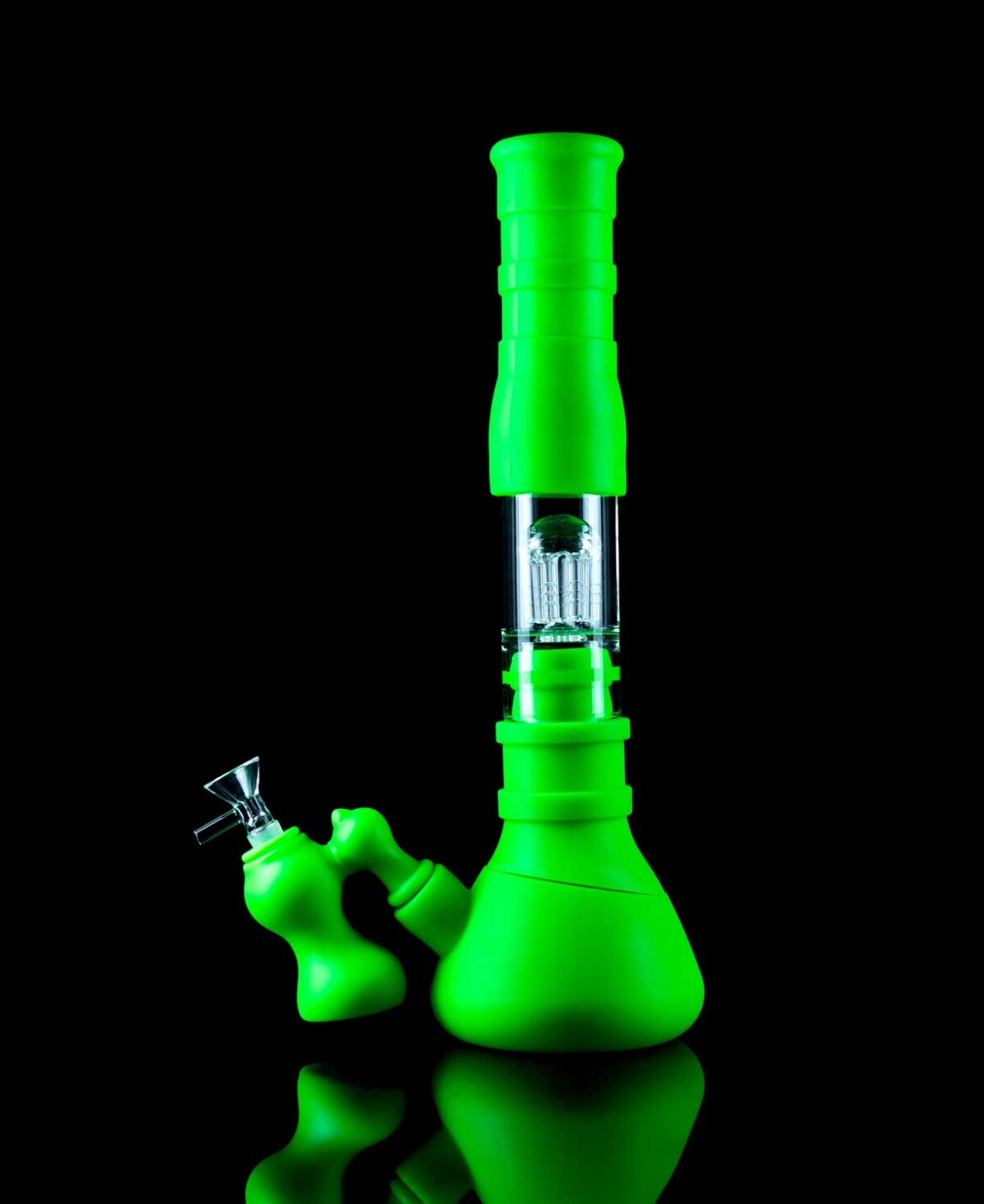 silicone ash catcher bong with jellyfish percolator