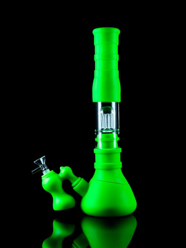 silicone ash catcher bong with jellyfish percolator