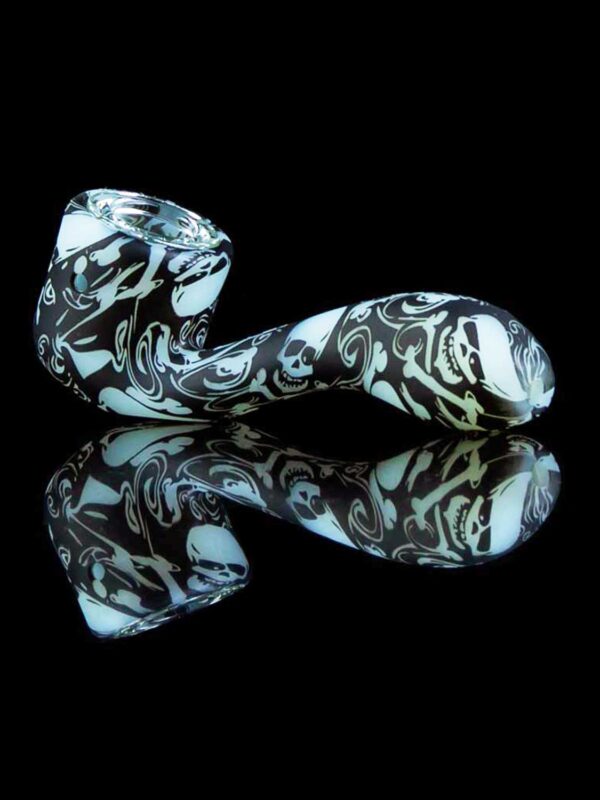 silicone skull pipe in spoon shape