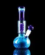 blue bong with coil percolator