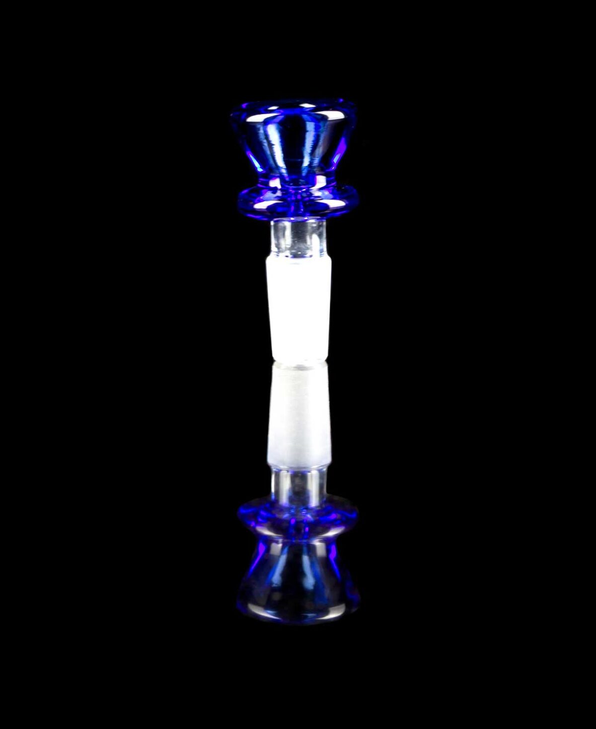 blue bong bowl with thick rim
