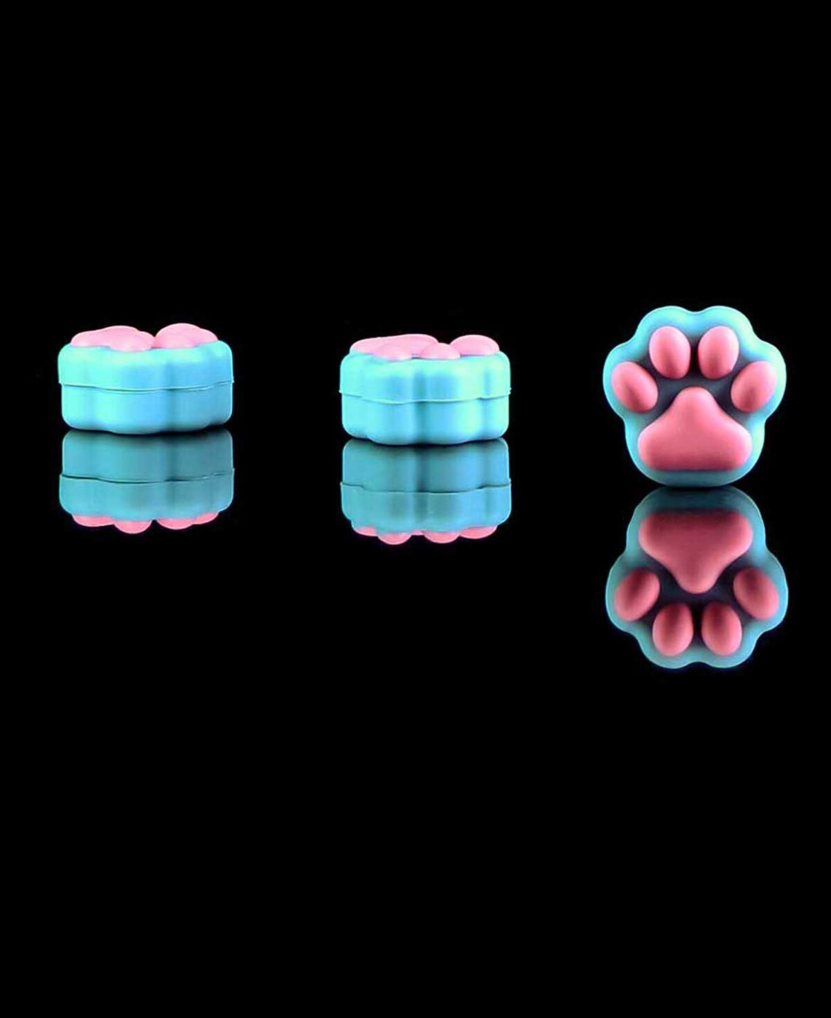 kitty dab containers shaped like paw