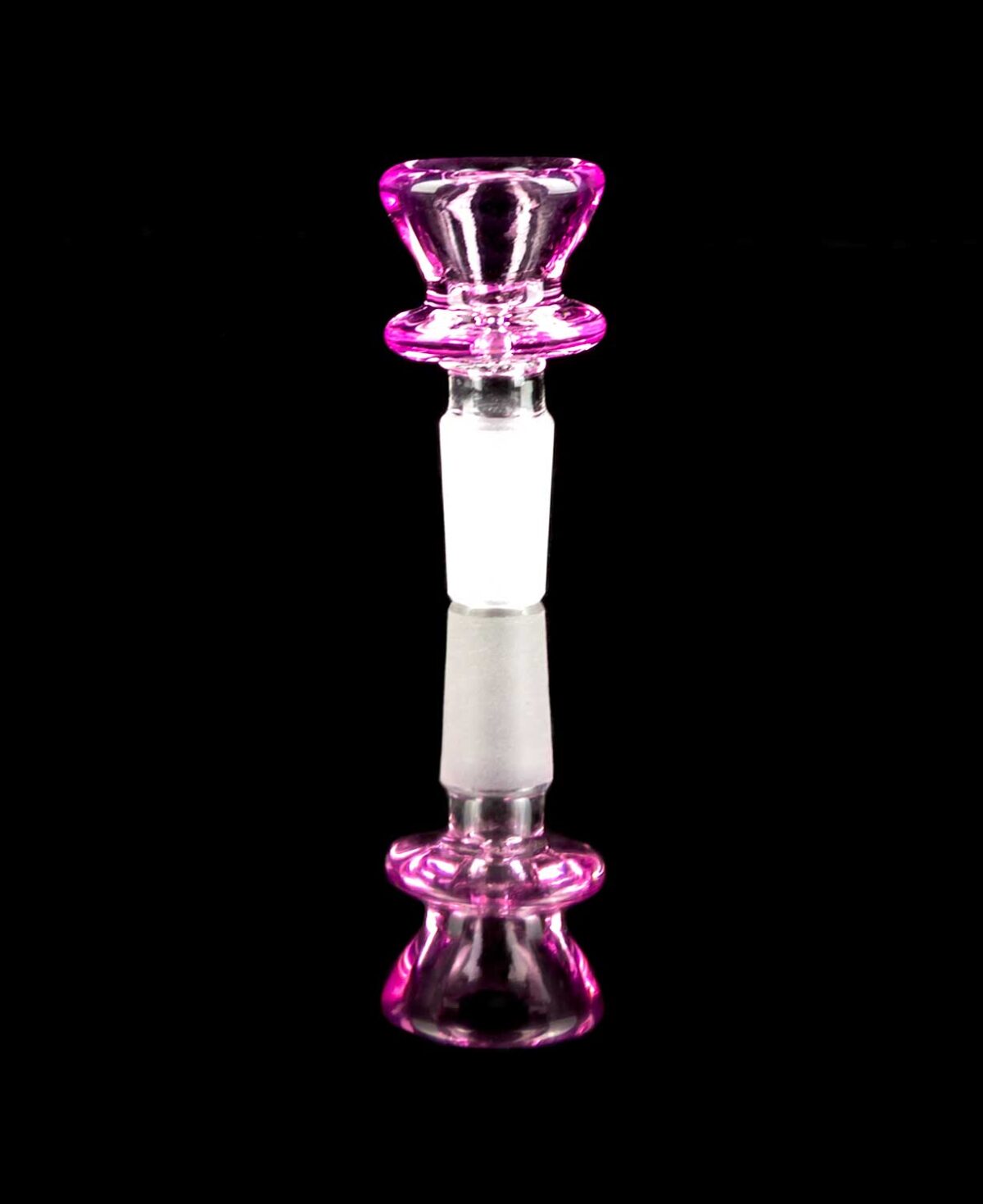 pink bong bowl with thick rim
