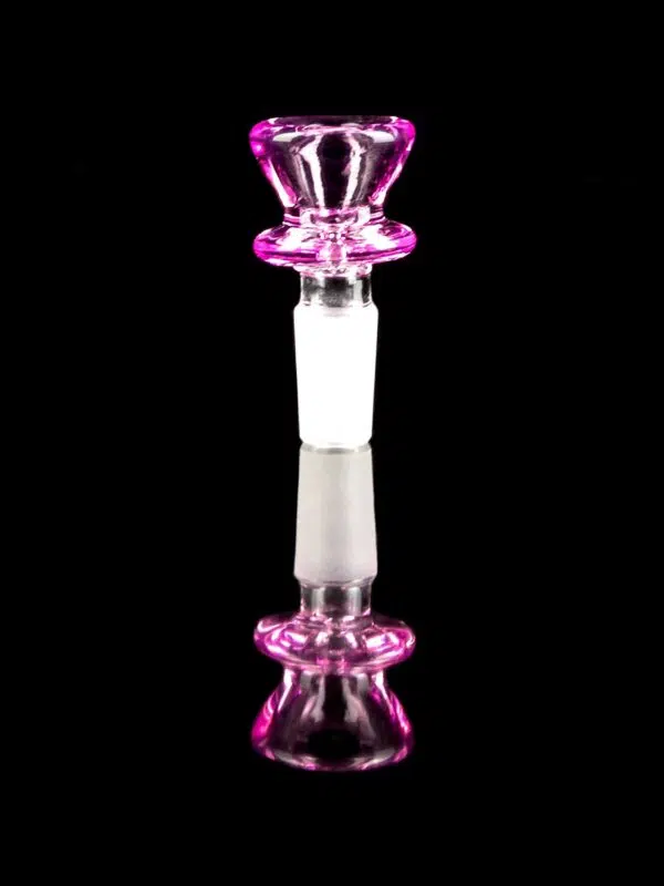 pink bong bowl with thick rim