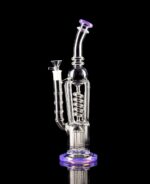 recycler bong with coil made from borosilicate glass