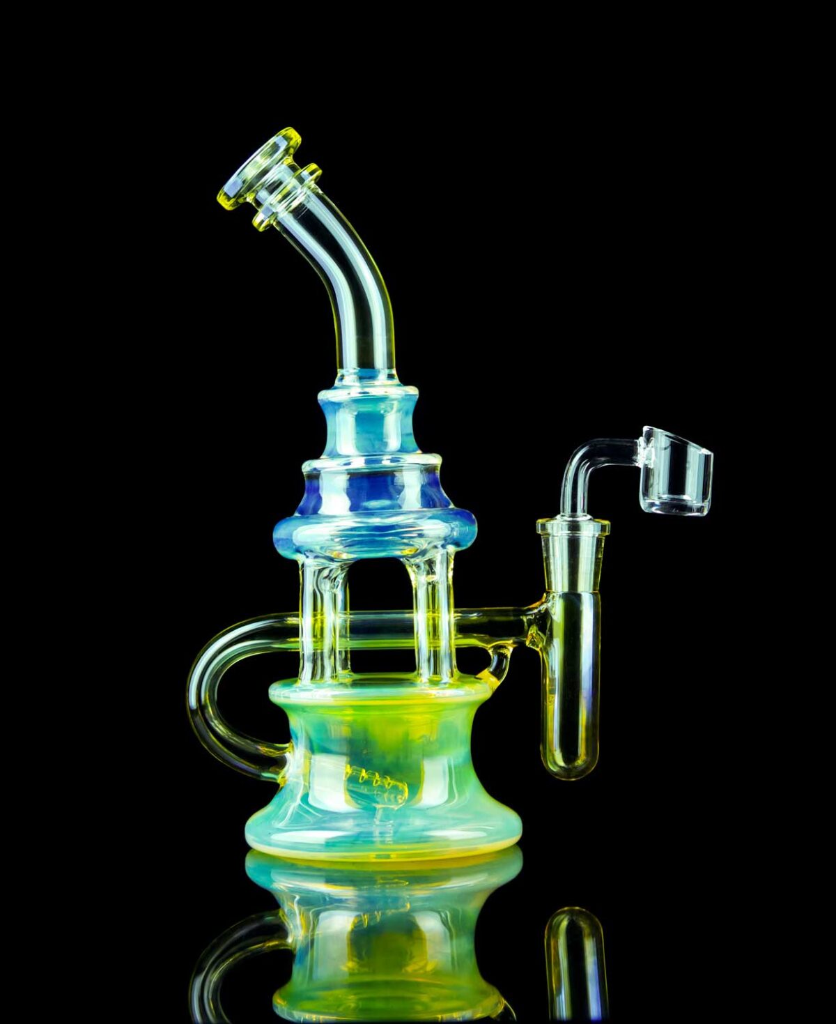 recycling dab rigs with recycler arms