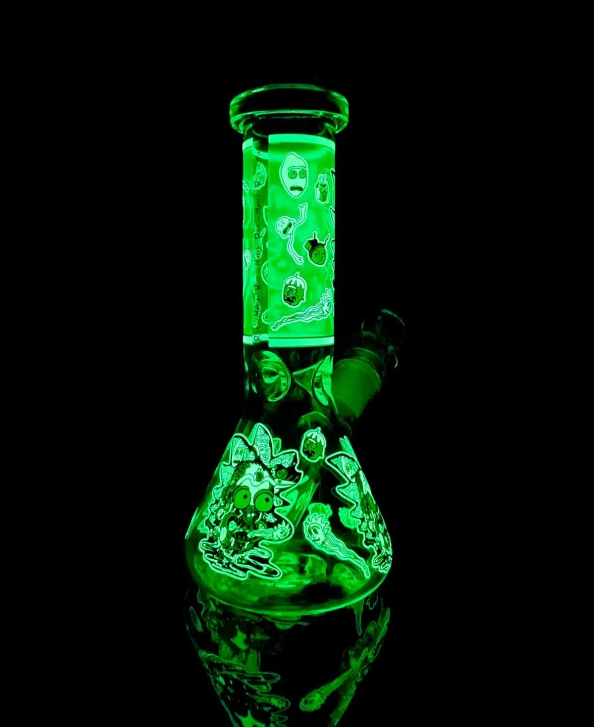 rick and morty bong glow in the dark