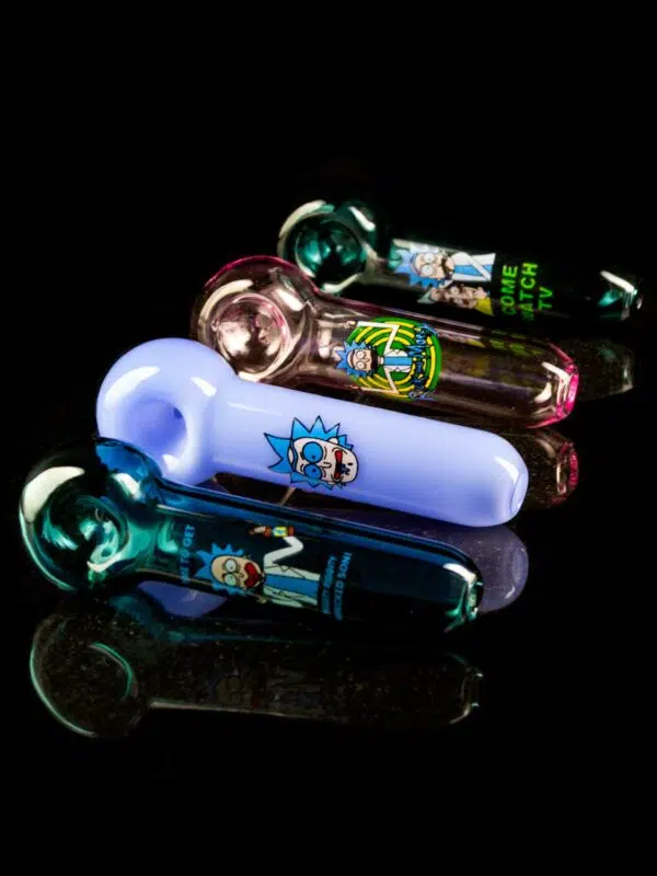 Glass Rick and Morty Pipe - 4"