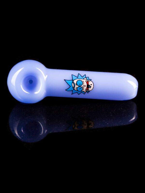rick and morty smoking pipe in lavender